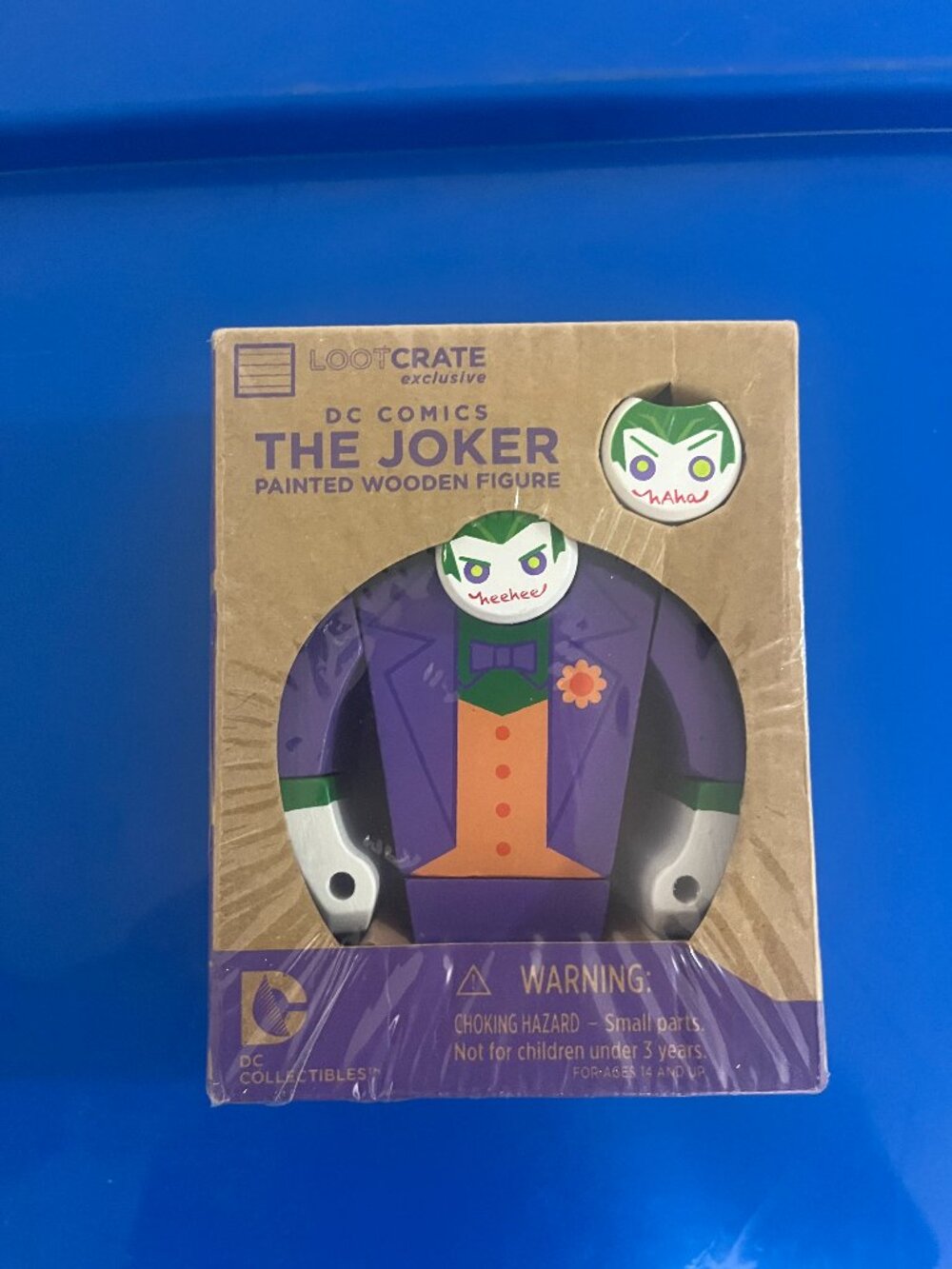 Loot Crate DC Comics The Joker Painted Wooden Figure